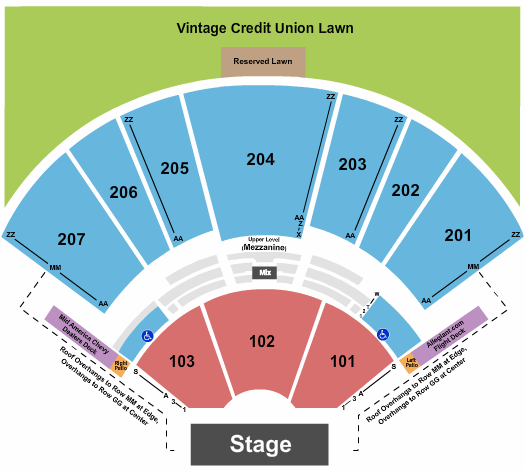Hollywood Casino Amphitheatre Hollywood Casino Amphitheatre Seating Chart